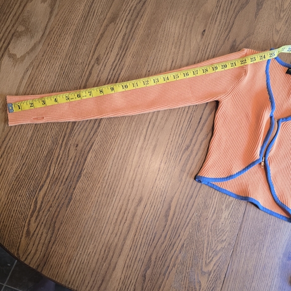 Finesse Rikey Orange Long Sleeve Top And Skirt Size XS/S - Picture 13 of 16